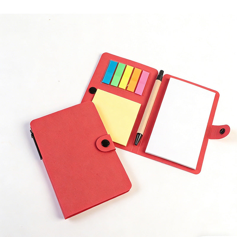 Kraft Sticky Notebook with Pen
