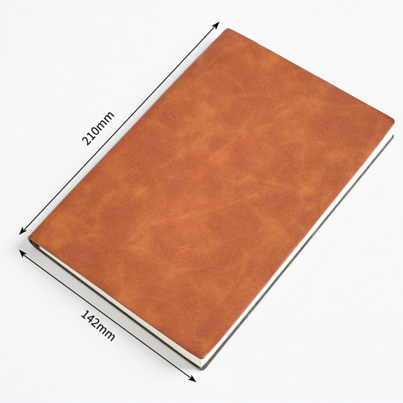 Functional A5 PU Leather Executive Notebook with Strap
