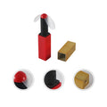 Mini Handheld Lipstick Fan in Gold Bar Shape