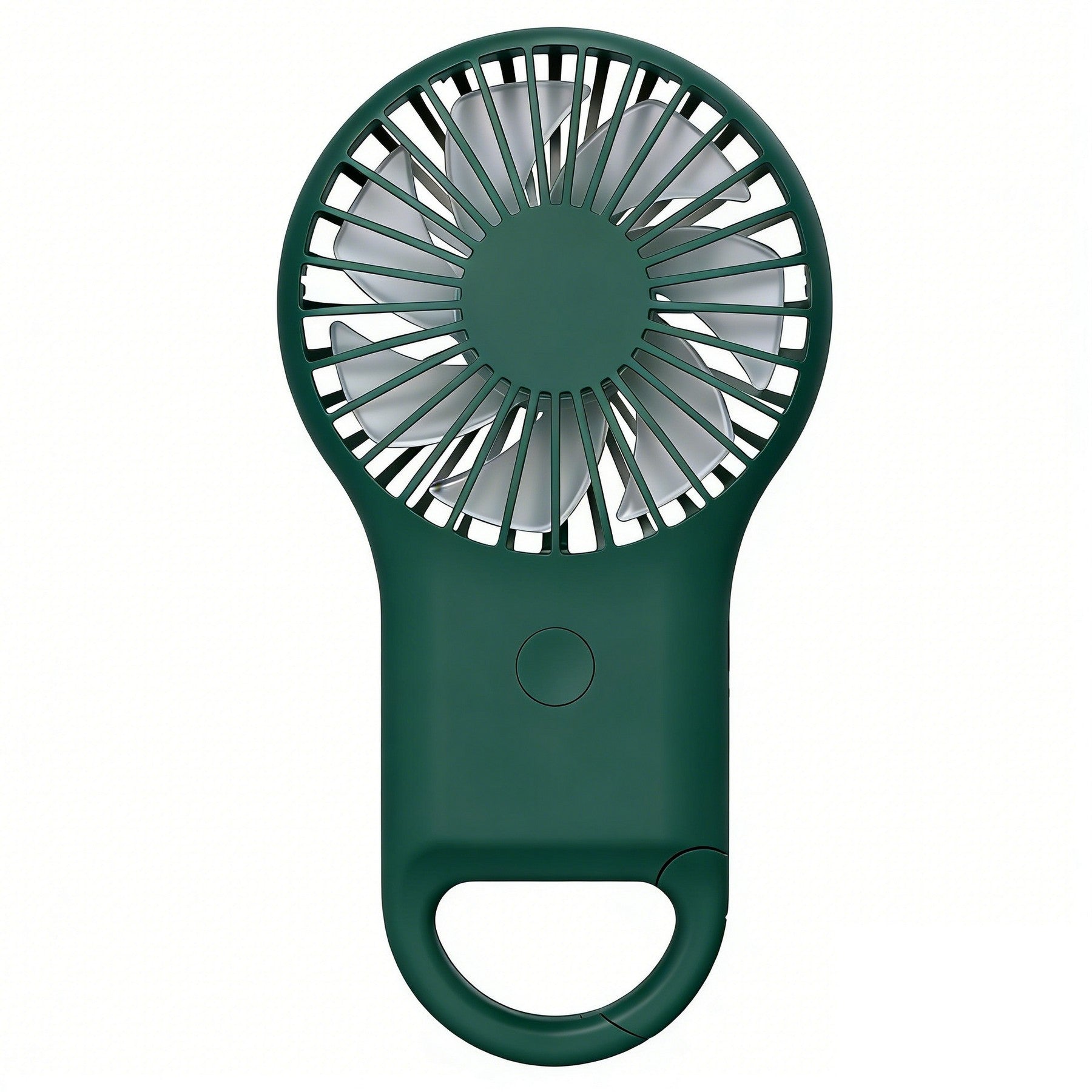 Compact Hand Fan with LED Light and Carabiner