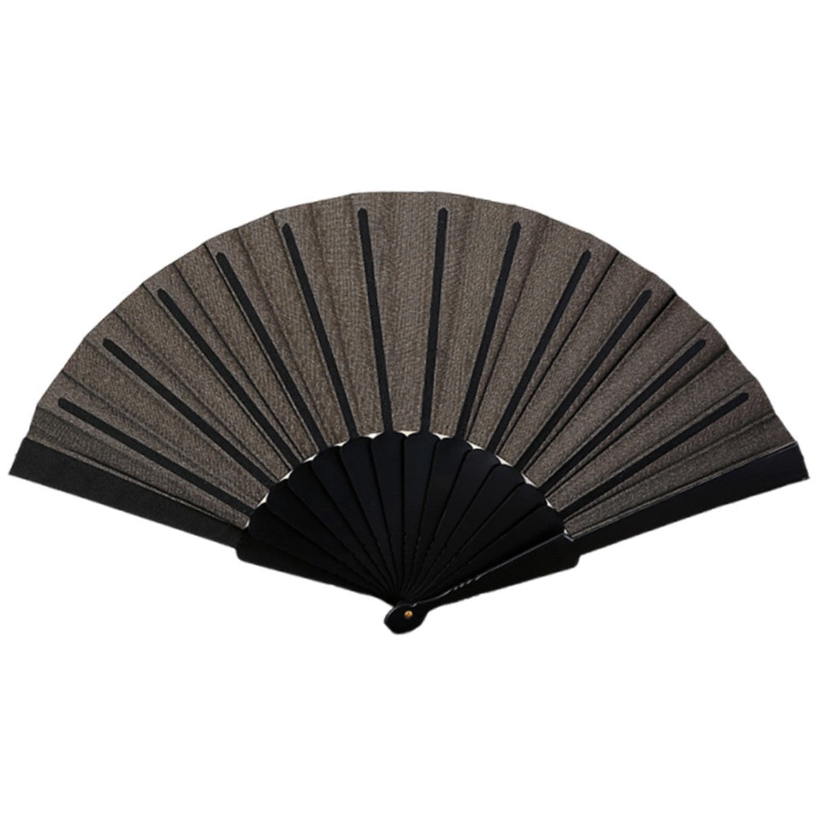 Folding Fabric Fan with Plastic Handle