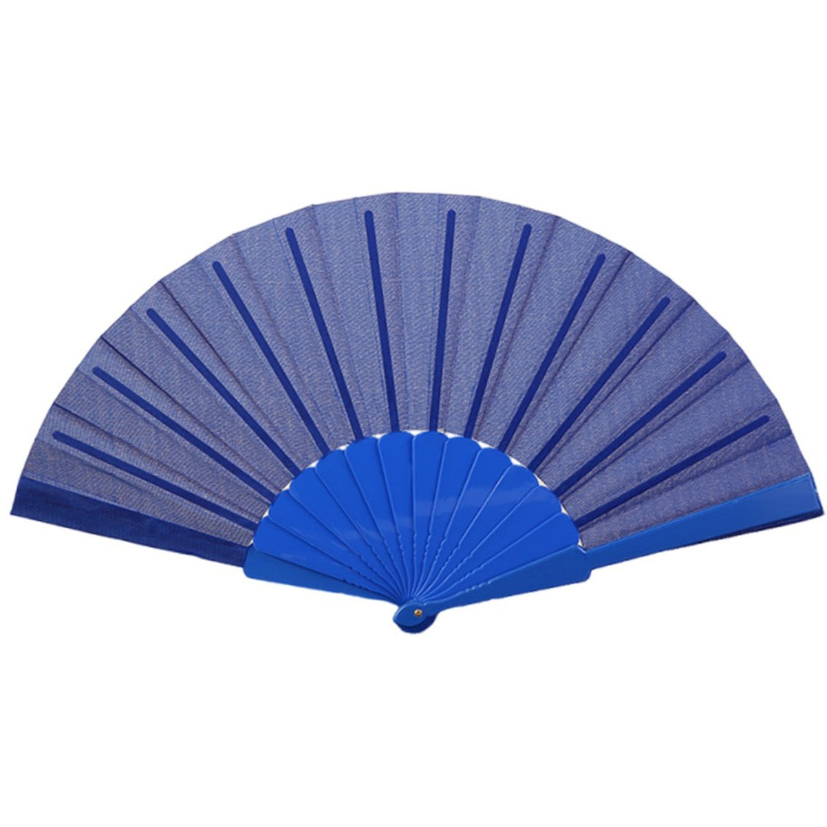 Folding Fabric Fan with Plastic Handle