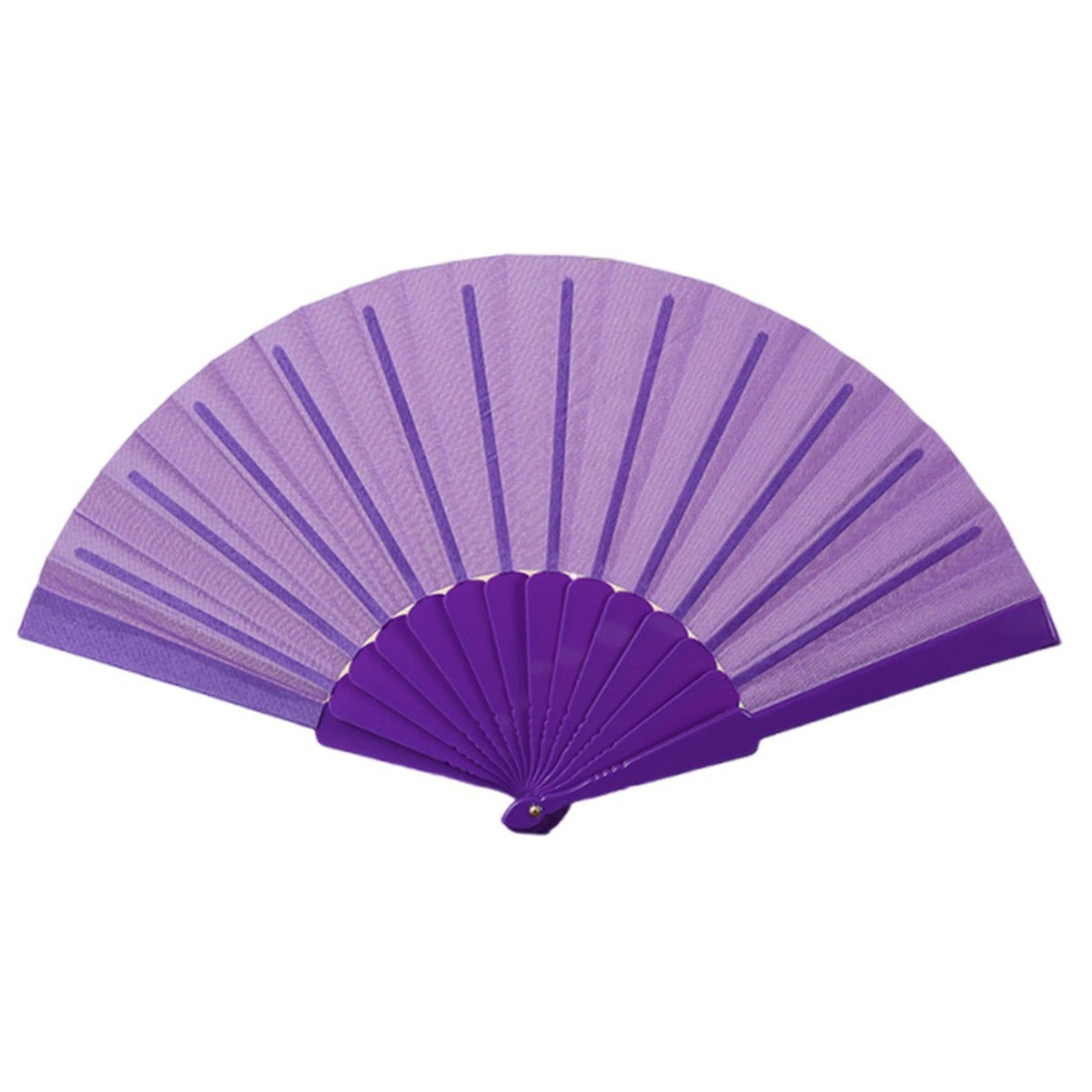 Folding Fabric Fan with Plastic Handle