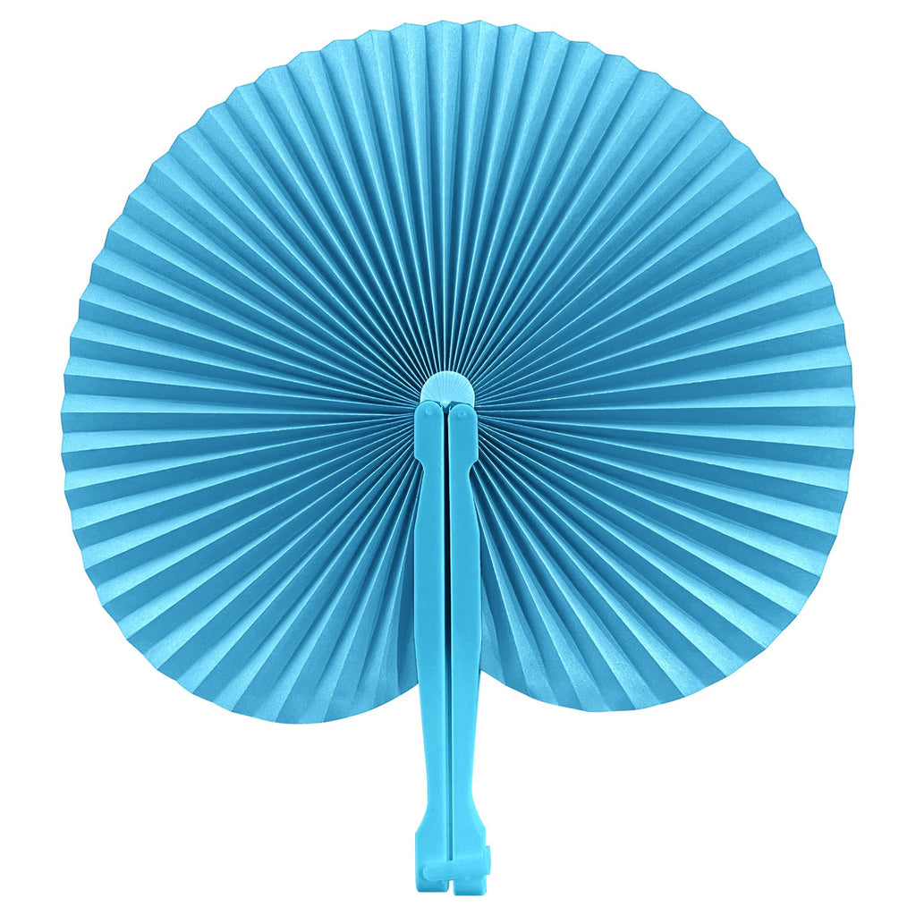 Round Full-Color Folding Paper Hand Fan