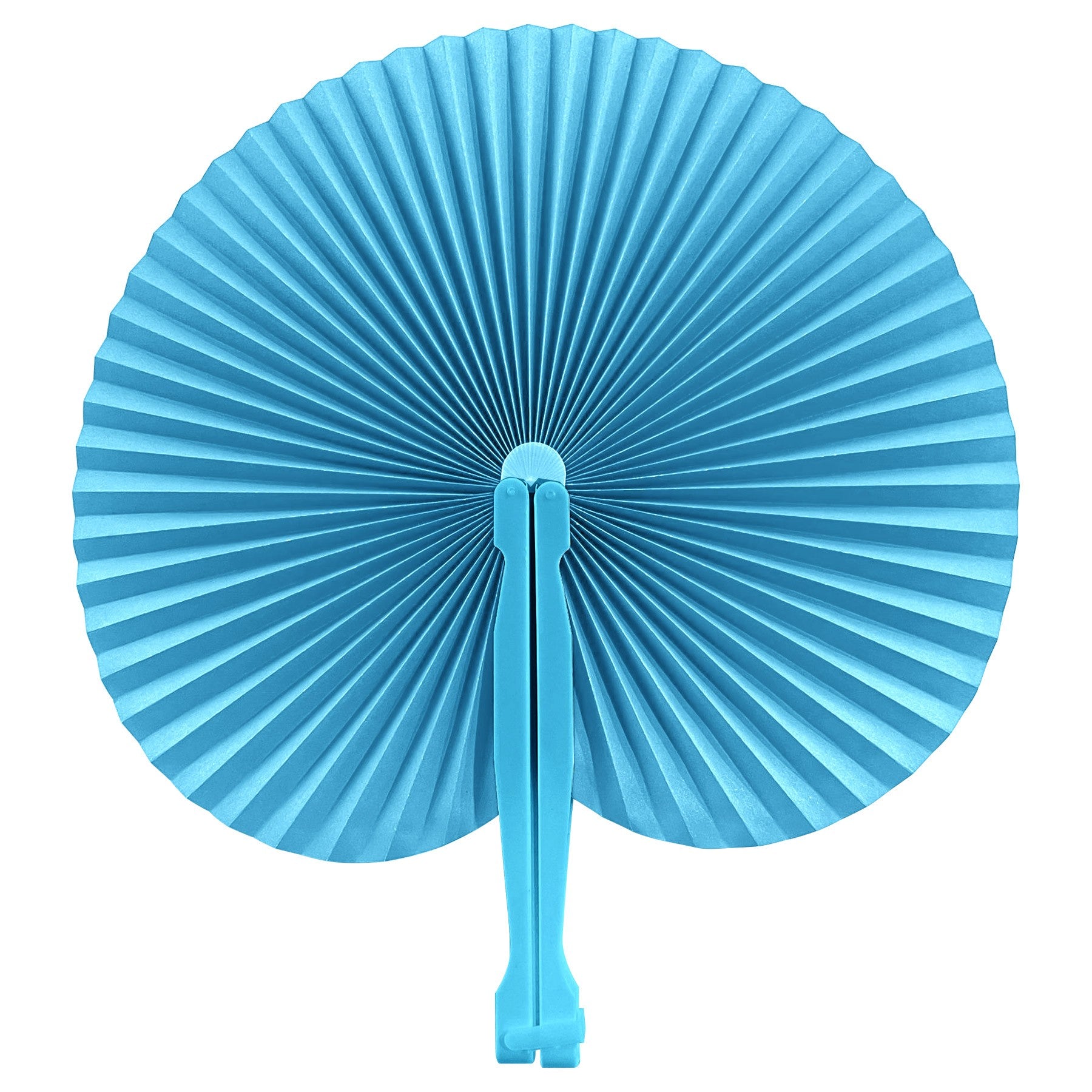Round Full-Color Folding Paper Hand Fan