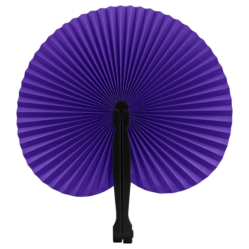 Round Full-Color Folding Paper Hand Fan