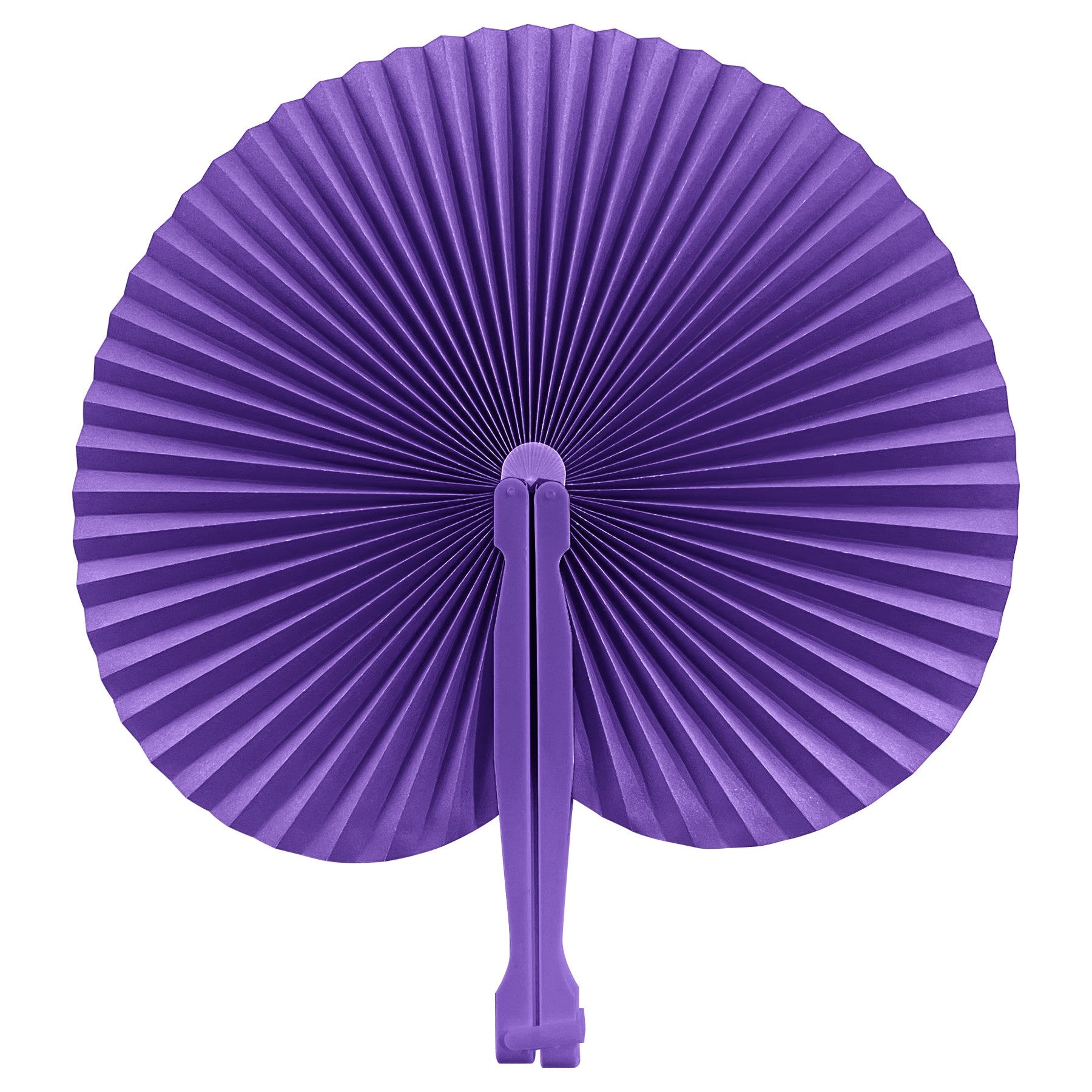 Round Full-Color Folding Paper Hand Fan
