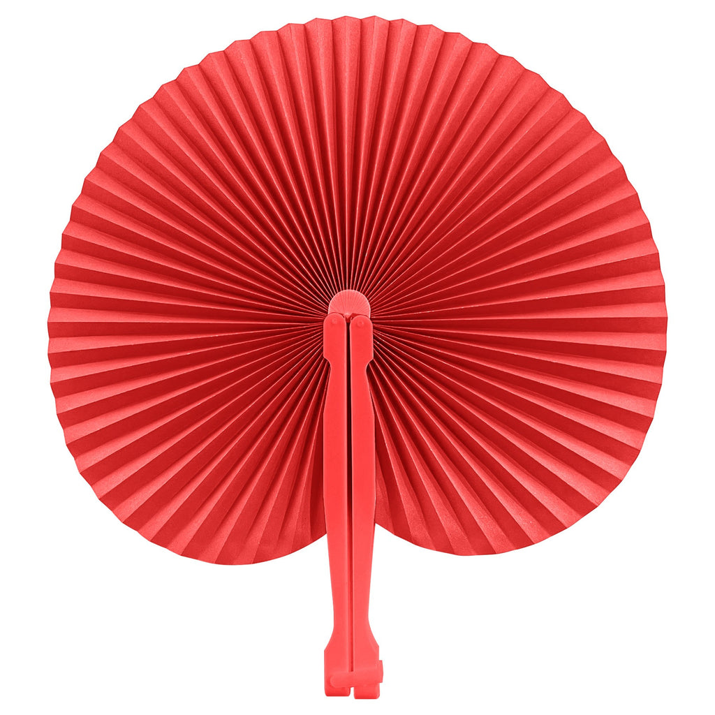 Round Full-Color Folding Paper Hand Fan