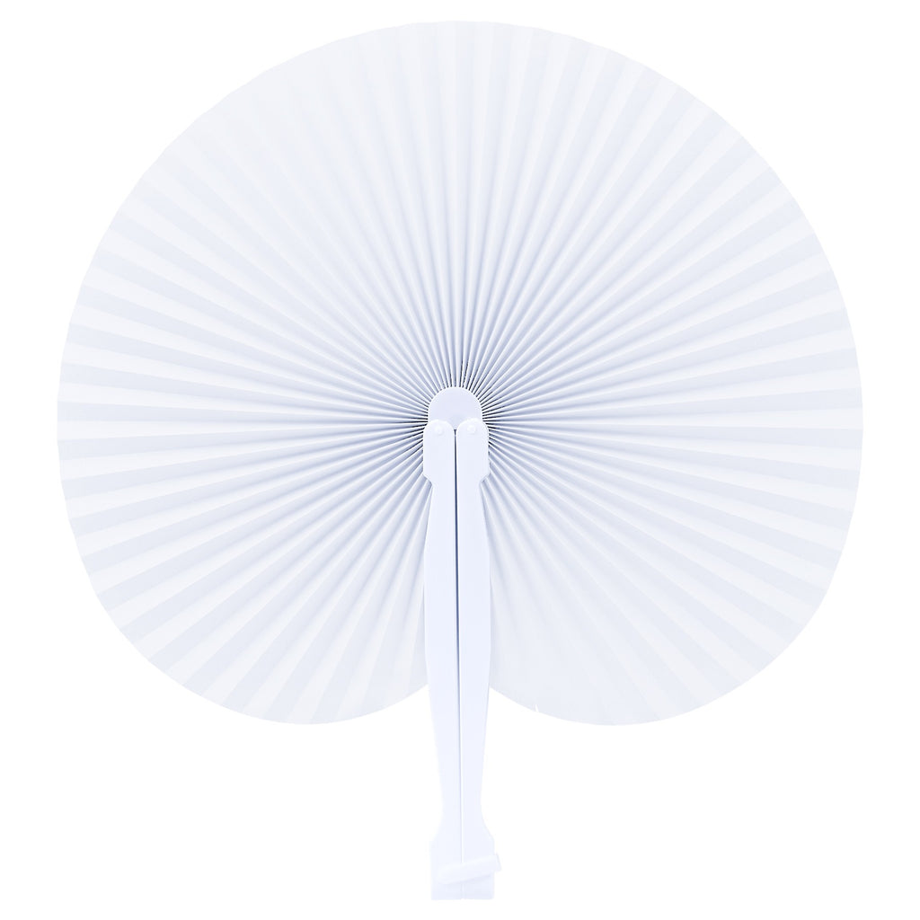 Round Full-Color Folding Paper Hand Fan