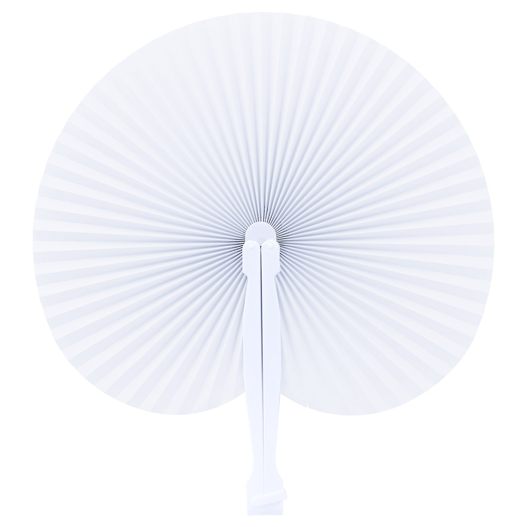 Round Full-Color Folding Paper Hand Fan