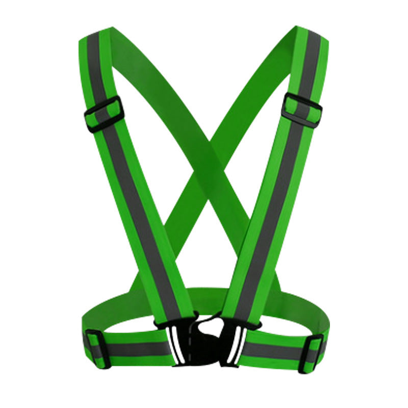 Adjustable Reflective Running Cross Belt with Safety Tape