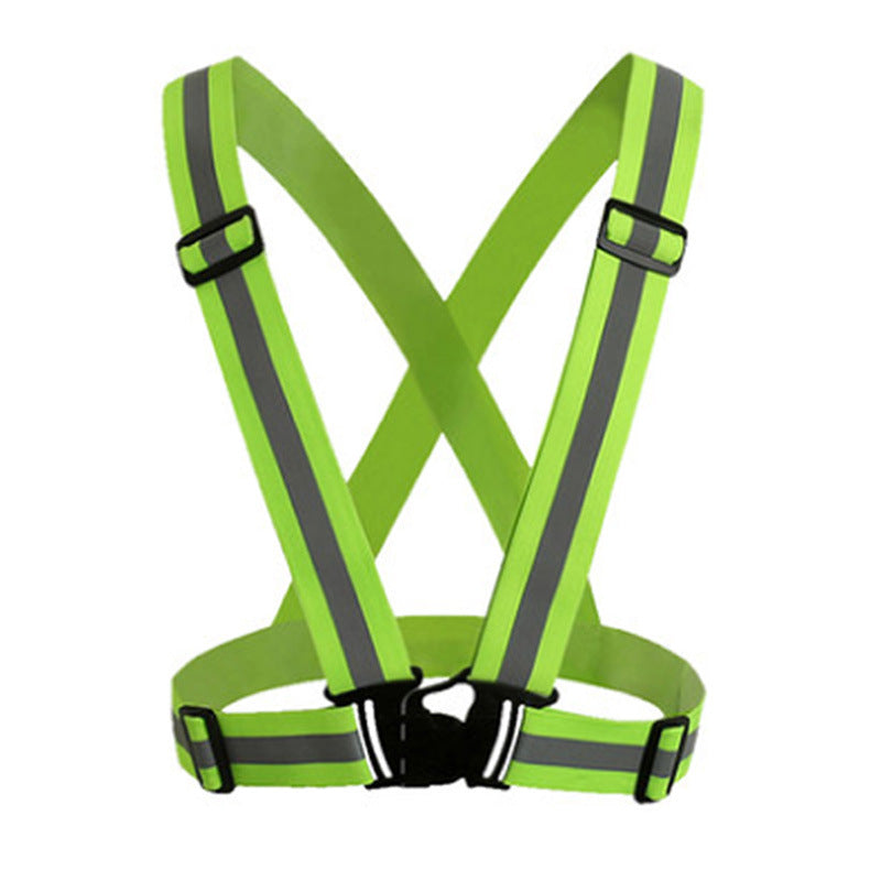 Adjustable Reflective Running Cross Belt with Safety Tape