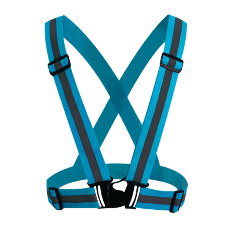 Adjustable Reflective Running Cross Belt with Safety Tape
