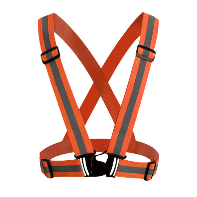 Adjustable Reflective Running Cross Belt with Safety Tape