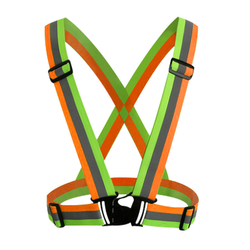 Adjustable Reflective Running Cross Belt with Safety Tape