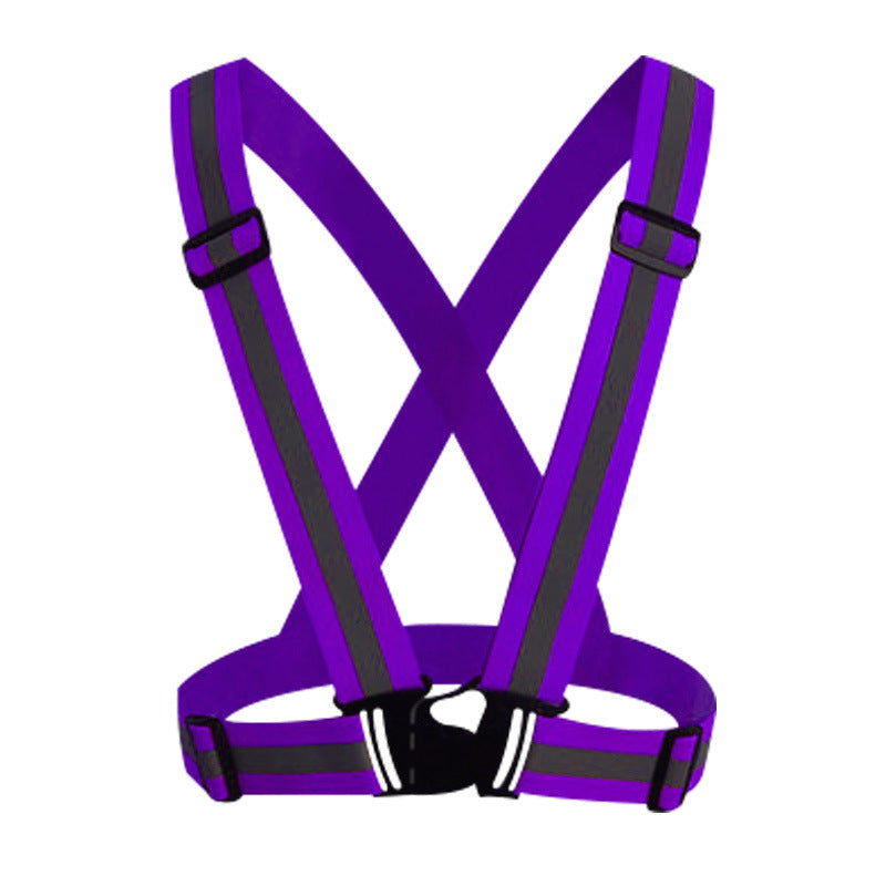 Adjustable Reflective Running Cross Belt with Safety Tape