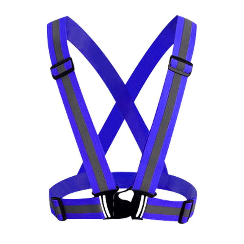 Adjustable Reflective Running Cross Belt with Safety Tape