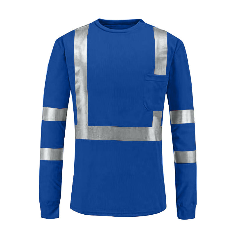 High Visibility Poly-Cotton Safety T-Shirt with Pocket