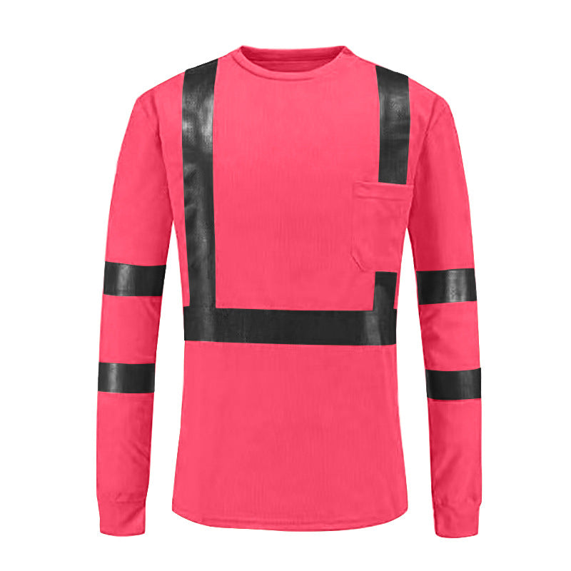 High Visibility Poly-Cotton Safety T-Shirt with Pocket