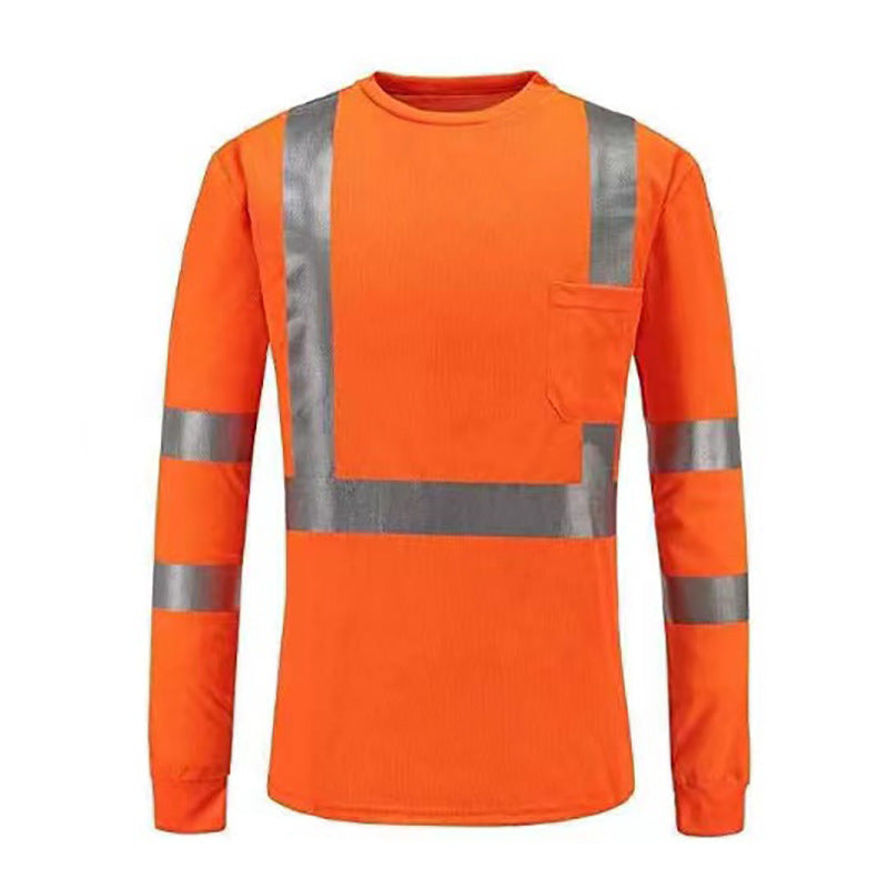 High Visibility Poly-Cotton Safety T-Shirt with Pocket