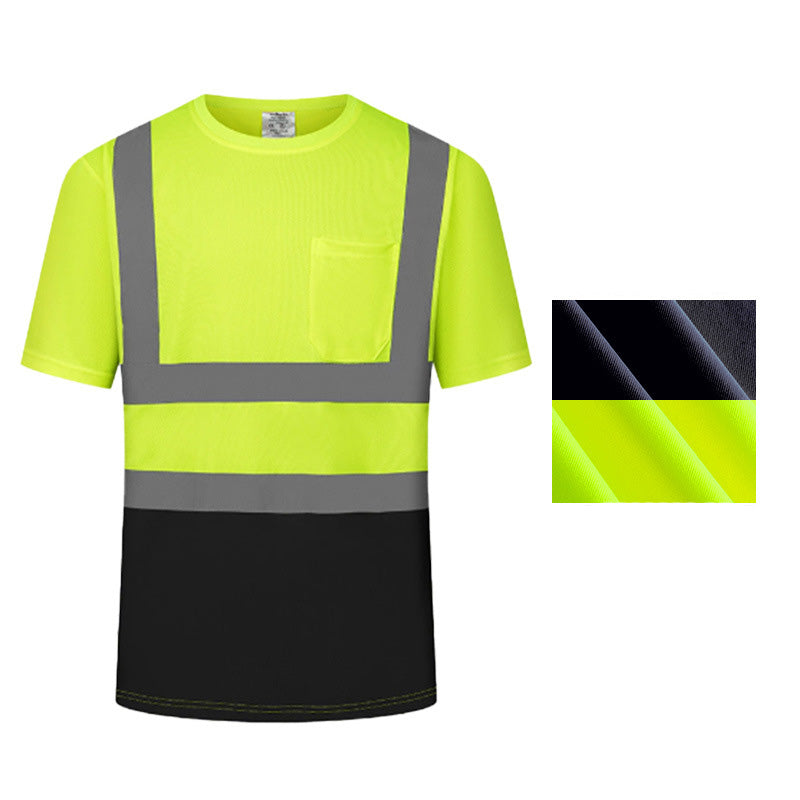 Odor-Resistant Hi-Viz Poly-Cotton Double-Band Reflective Safety T-Shirt
