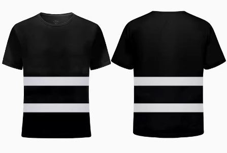 Reflective Tape Safety Workwear T-Shirt with Odor Control
