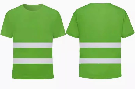 Reflective Tape Safety Workwear T-Shirt with Odor Control