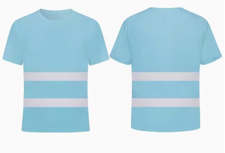 Reflective Tape Safety Workwear T-Shirt with Odor Control