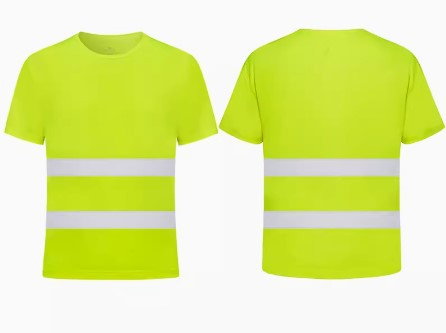 Reflective Tape Safety Workwear T-Shirt with Odor Control