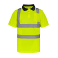Color Block Hi-Vis Safety Polo with 2" Reflective Tape and Pocket