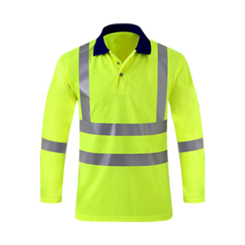 Polyester Hi-Vis Reflective Safety Polo Shirt