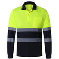 Polyester Hi-Vis Reflective Safety Polo Shirt