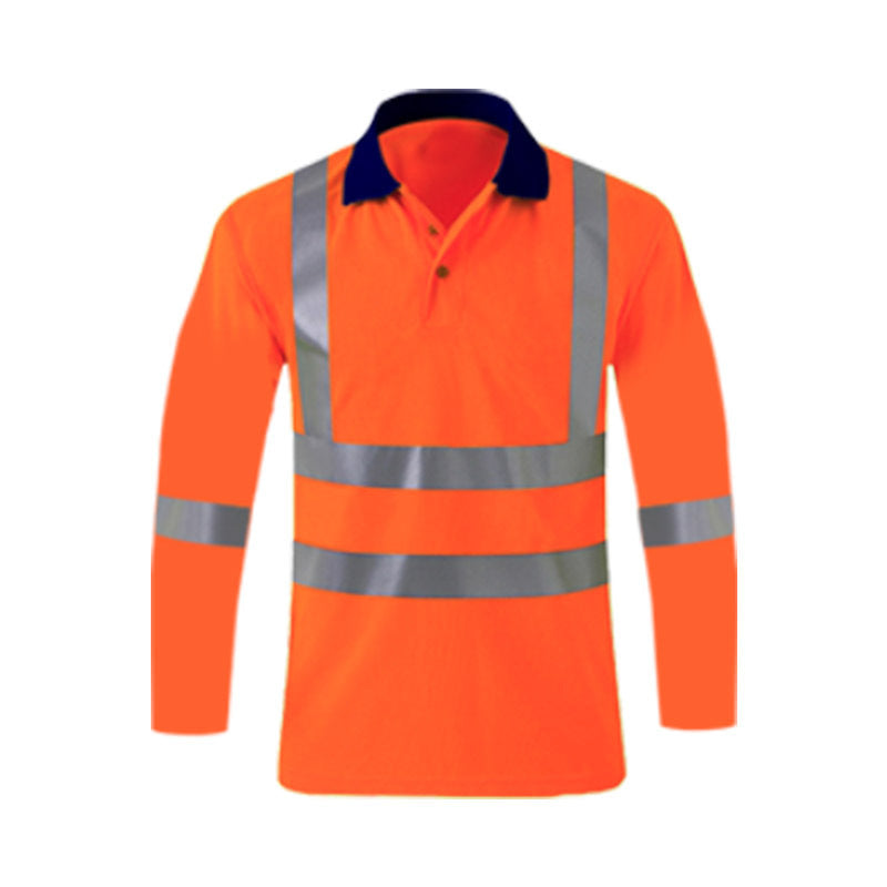 Polyester Hi-Vis Reflective Safety Polo Shirt