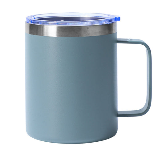 14 oz Stainless Steel Coffee Cup Mug with Lid and Handle