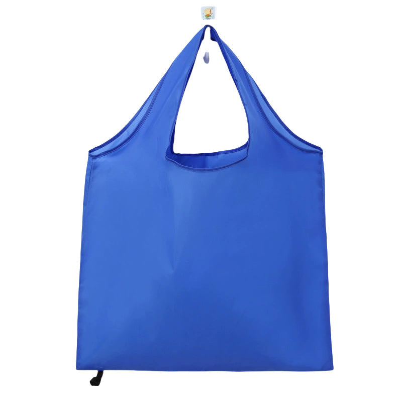 Foldable Reusable Polyester Shopping Tote with Elastic Strap