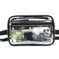 Stadium-Approved Clear PVC Fanny Pack with Two Zipper Pockets