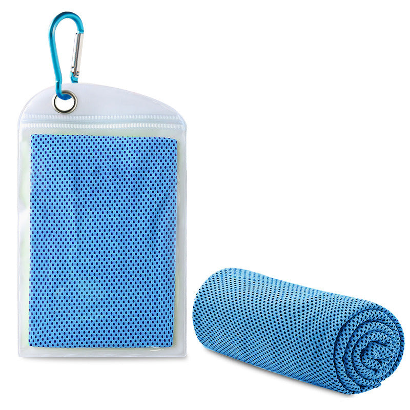Cooling Towel with Zip Pocket and Carabiner