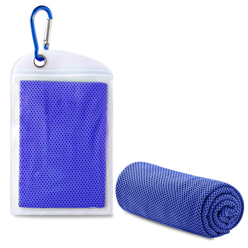 Cooling Towel with Zip Pocket and Carabiner