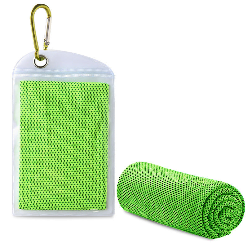 Cooling Towel with Zip Pocket and Carabiner