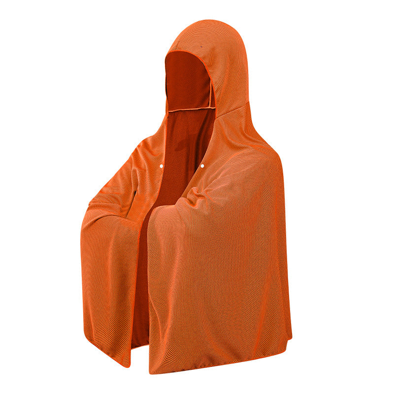 Long Hooded Cooling Towel for Sun Protection