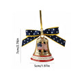 USA 250th Anniversary Metal Bell Ornament – 3D Patriotic Car Hanging Decor