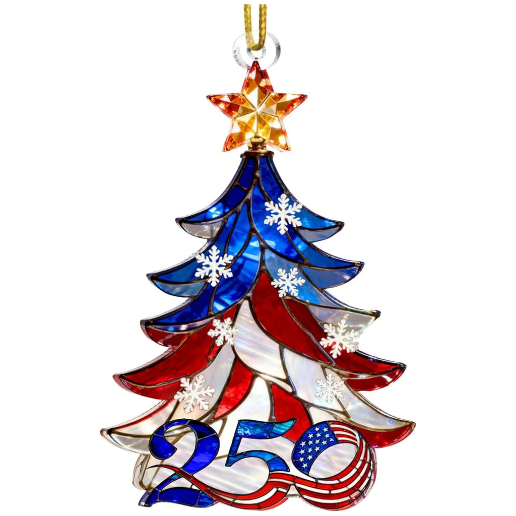 Custom 2D Acrylic Ornament for 250th Anniversary