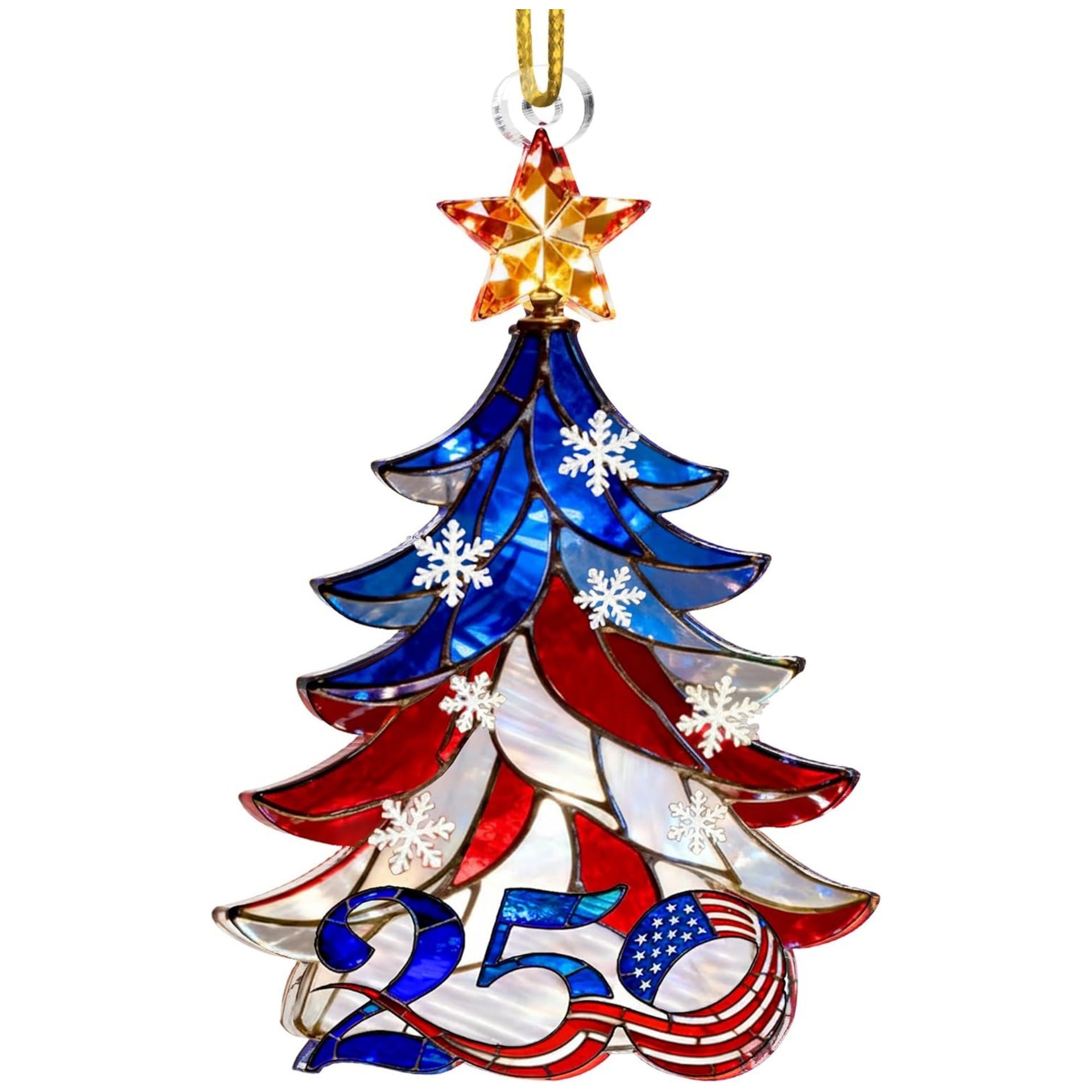 Custom 2D Acrylic Ornament for 250th Anniversary