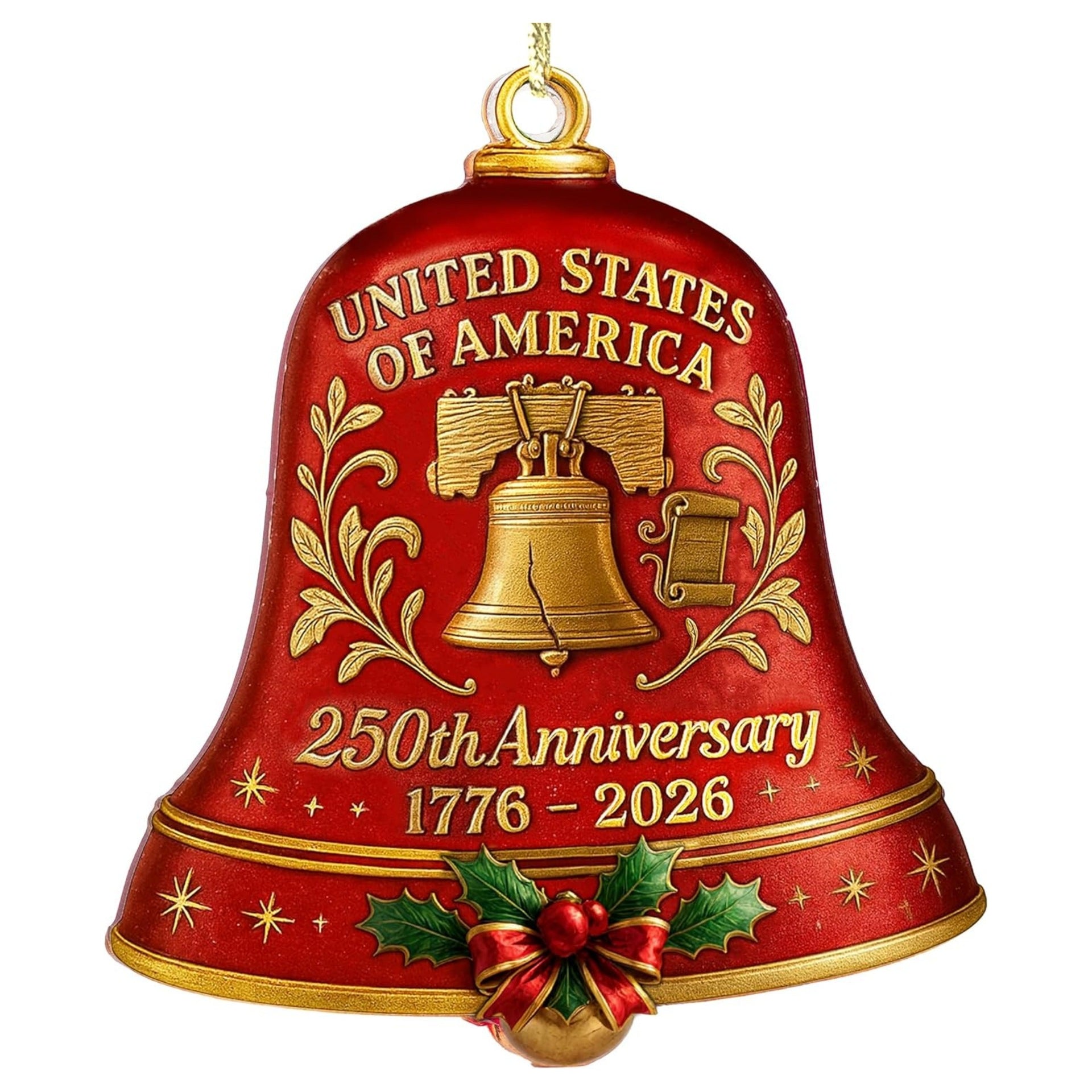 Custom 2D Acrylic Ornament for 250th Anniversary