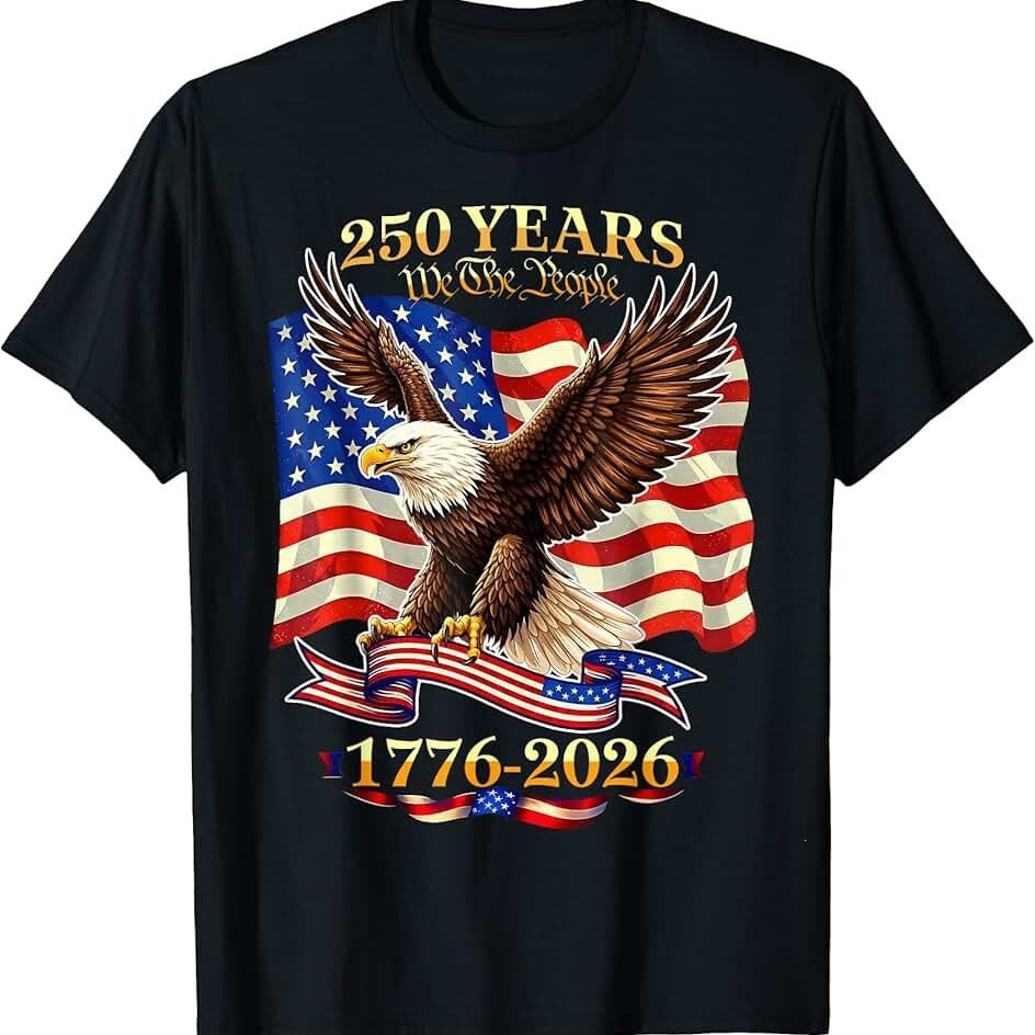 Short-Sleeve T-Shirt for 2026 American Independence Day