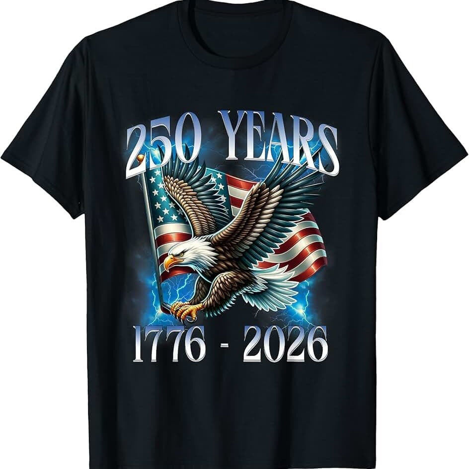 Short-Sleeve T-Shirt for 2026 American Independence Day