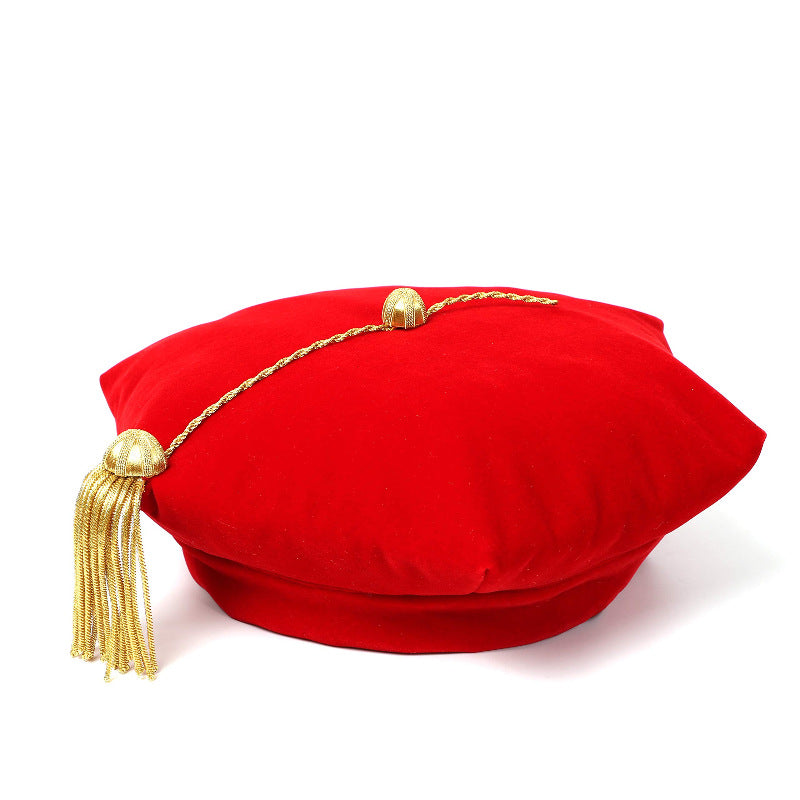 Unisex Velvet Doctoral Graduation Tam