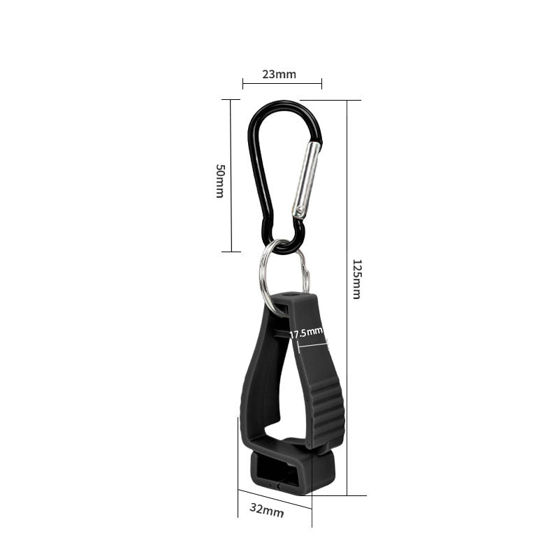 Plastic Clip with Key Ring Carabiner