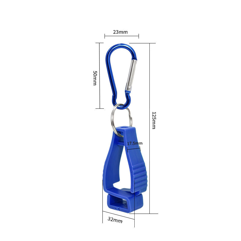 Plastic Clip with Key Ring Carabiner