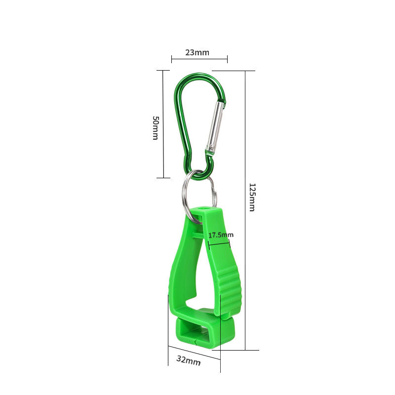 Plastic Clip with Key Ring Carabiner